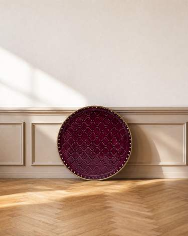 Burgundy Riviera Tray | Serving Tray