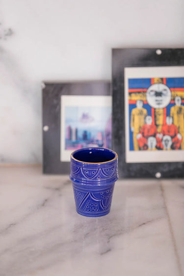 Medium Cup Majorelle Blue Gold