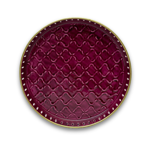 Riviera Tray - Burgundy