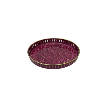 Burgundy Riviera Tray | Serving Tray